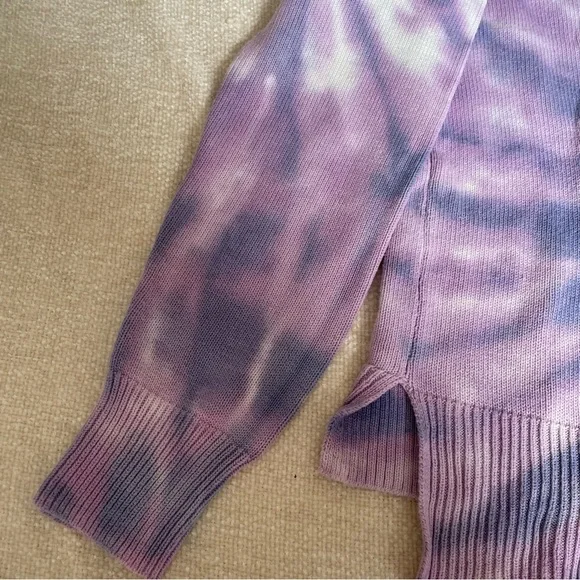 Design History woman tie dye purple white sweater size s - Picture 12 of 13